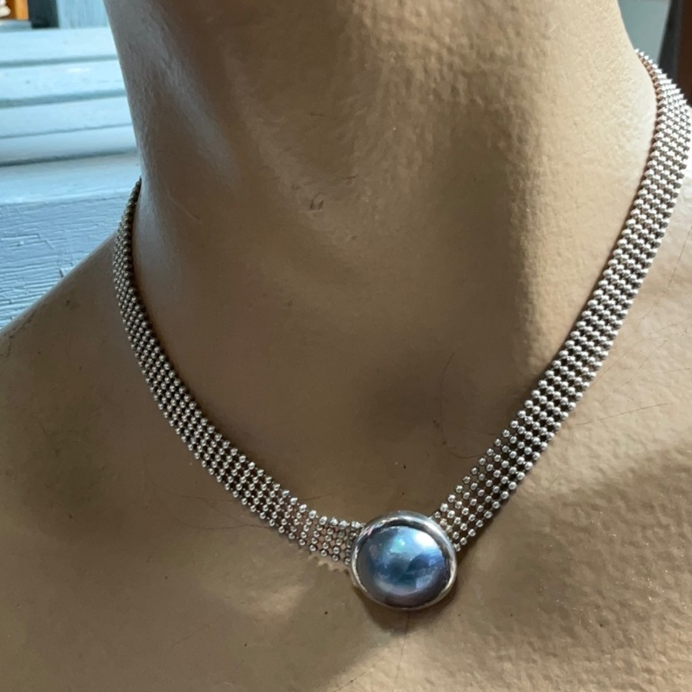 Mabe Pearl Choker Necklace